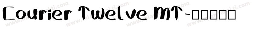 Courier Twelve MT字体转换